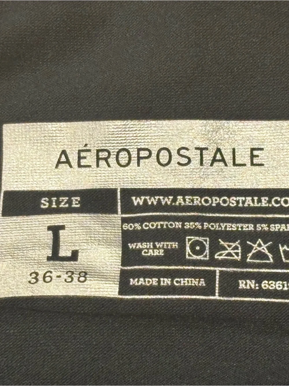 Aeropostale Black Men's Boxer Briefs with Logo Waistband